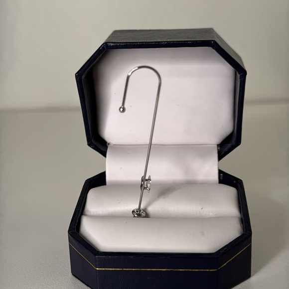 Silver and Gold Hook Earrings - Picture 3 of 6